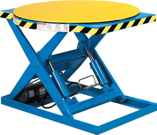 Rotating Scissor Lift Work Positioners — RM Series — catalog equipment photograph