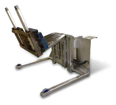 Stainless Steel IBC Lift-and-Tilt Positioners — catalog equipment photograph