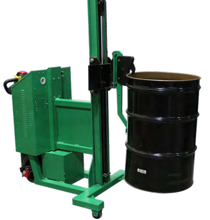 Powered-Drive Interchangeable-Attachment Steel Lifts — catalog configuration photograph; model shown may vary