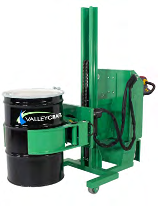 Powered-Grip Manual-Drive Drum Rotators — catalog configuration photograph; model shown may vary