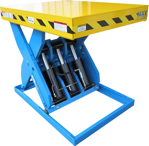 Heavy-Duty Hydraulic Scissor Lift Tables — MHD Series — catalog equipment photograph