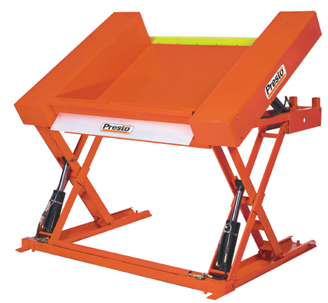 XZT Floor-Level Lift-and-Tilt Tables — manufacturer catalog illustration