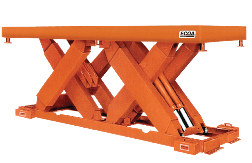 ECOA MLTDL Double-Long Lift Tables — manufacturer catalog illustration