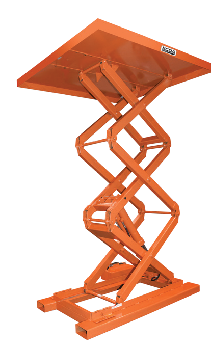 ECOA DSL, TSL and QSL High-Travel Tables — manufacturer catalog illustration