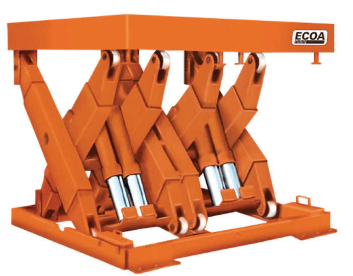 ECOA MLTDW Double-Wide Lift Tables — manufacturer catalog illustration