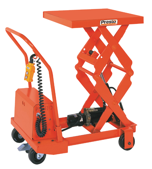 DBP Portable Double-Scissor Lift Tables — manufacturer catalog illustration