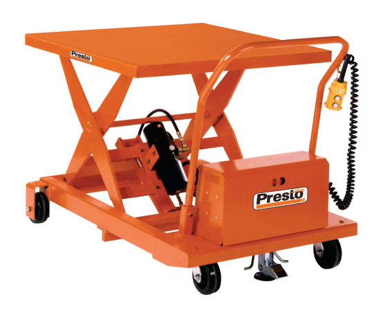 XBP and WBP Portable Electric Lift Tables — manufacturer catalog illustration