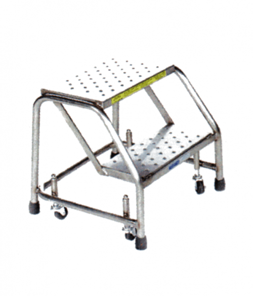 Stainless Steel Spring Loaded Caster Ladder