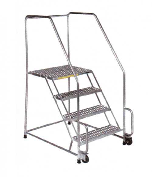 Stainless Steel Tilt And Roll Ladder