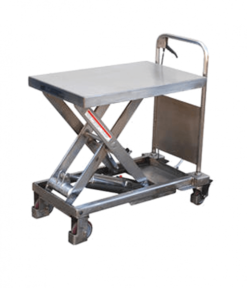 Vestil Partially Stainless Steel Hydraulic Elevating Carts