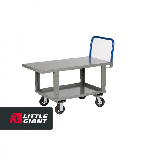 Work Height Platform Truck with Lower Shelf