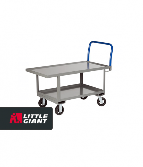 Work Height Platform Truck with Lower Shelf with 1 1/4 lip edge