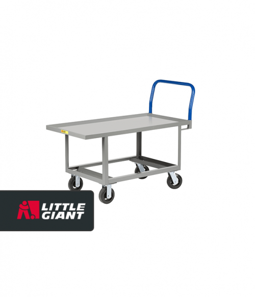 Hardboard over Steel Deck Work Height Platform Truck with Open Base