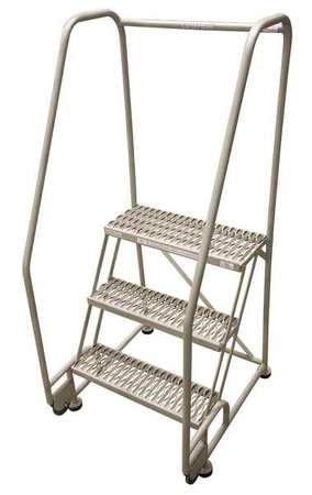 3 STEPS, 30" H STEEL TILT AND ROLL LADDER, 450 LB. LOAD CAPACITY