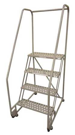 4 STEPS, 40" H STEEL TILT AND ROLL LADDER, 450 LB. LOAD CAPACITY