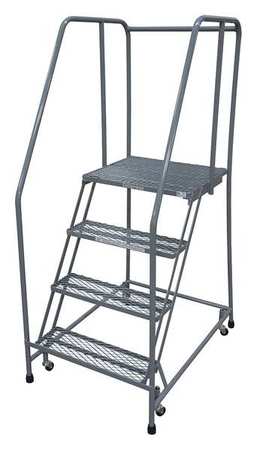 40" H ALUMINUM ROLLING LADDER, 350 LB. LOAD CAPACITY