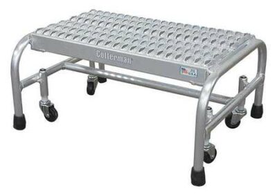 12" H Aluminum Rolling Ladder, 350 lb. Load Capacity