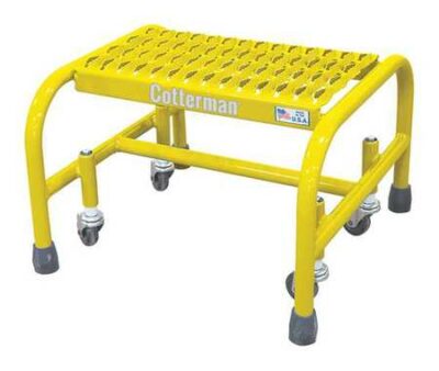 1 Ste 12 H Steel Rolling Ladde 450 lb. Load Capacity