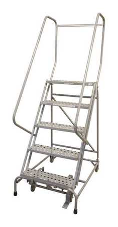 4 STEPS, 40" H STEEL ROLLING LADDER, 450 LB. LOAD CAPACITY