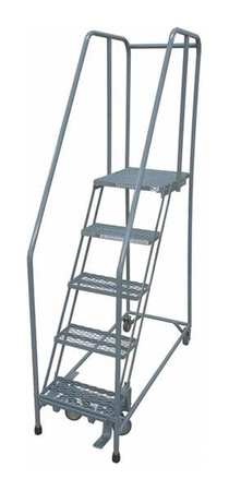 4 STEPS, 40" H STEEL ROLLING LADDER, 450 LB. LOAD CAPACITY
