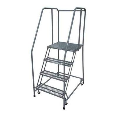 4 STEPS, 40" H STEEL ROLLING LADDER, 450 LB. LOAD CAPACITY
