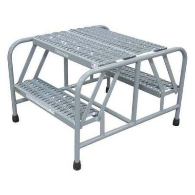 4 STEPS, 40" H STEEL ROLLING LADDER, 450 LB. LOAD CAPACITY