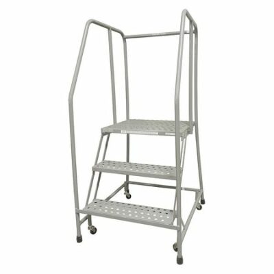 3 STEPS, 30" H STEEL ROLLING LADDER, 450 LB. LOAD CAPACITY