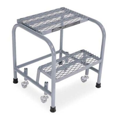 20" H Stainless Steel Rolling Ladder, 450 lb. Load Capacity