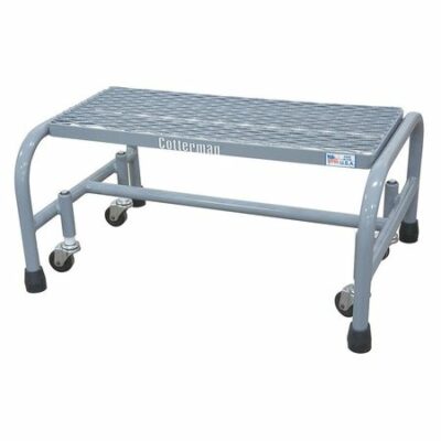 1 Step, 12" H Steel Rolling Ladder 450 lb. Load Capacity