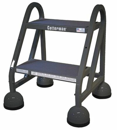 18" H Steel Rolling Ladder, 450 lb. Load Capacity
