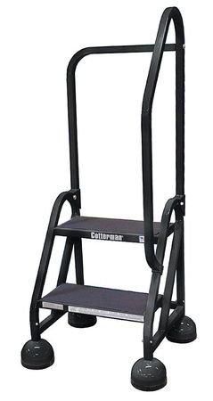 18" H Steel Rolling Ladder, 450 lb. Load Capacity