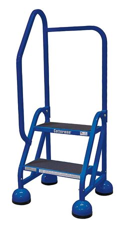 18" H Steel Rolling Ladder, 450 lb. Load Capacity