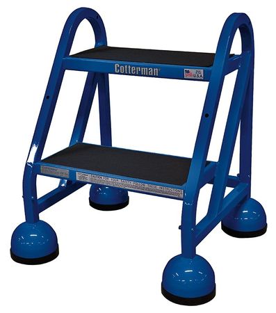 18" H Steel Rolling Ladder, 450 lb. Load Capacity