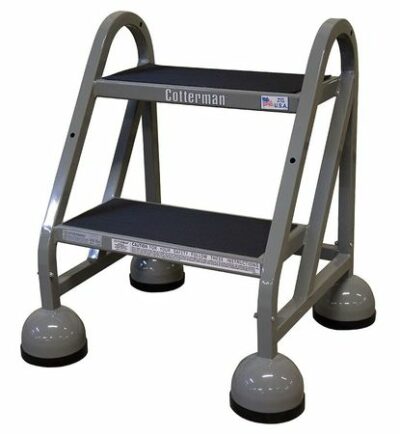 18" H Steel Rolling Ladder, 450 lb. Load Capacity