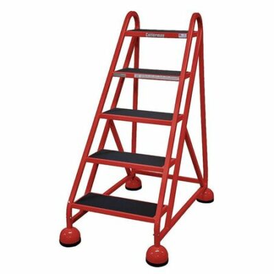 45" H STEEL ROLLING LADDER, 450 LB. LOAD CAPACITY