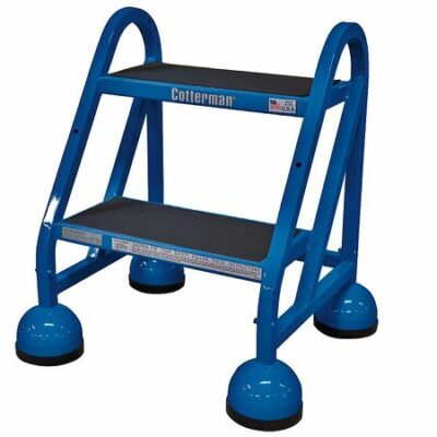 18" H Steel Rolling Ladder, 450 lb. Load Capacity