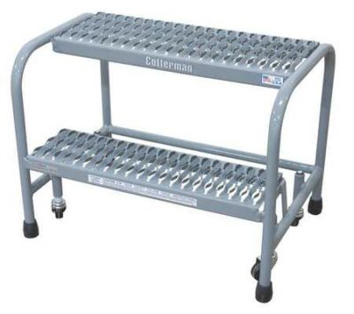 20" H Steel Safety Rolling Ladder, 450 lb. Load Capacity