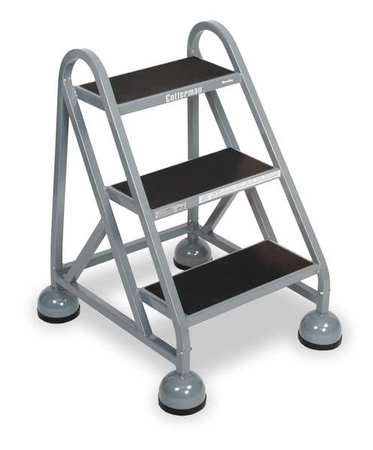 5 STEPS, 50″ H STEEL TILT AND ROLL LADDER