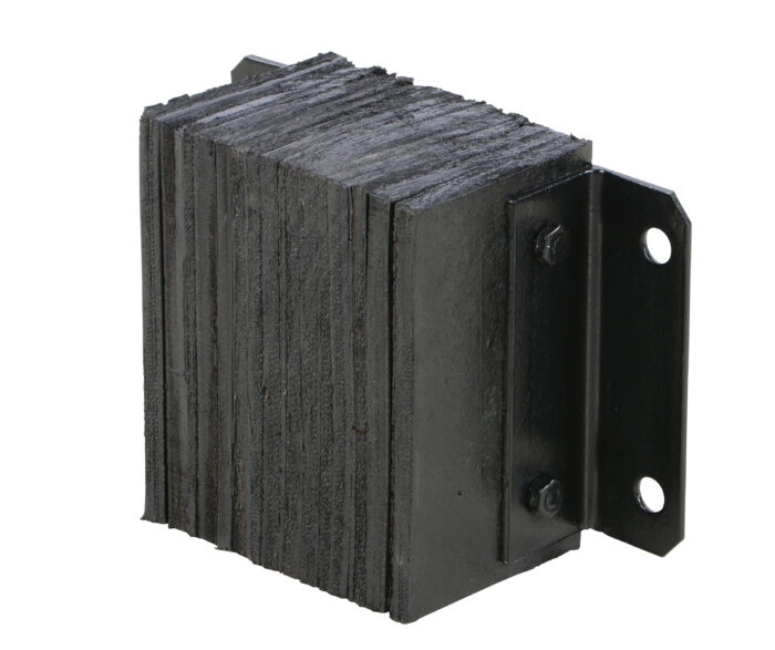 Vestil Laminated Rubber Dock Bumper 10 In. x 12 In. x 6 In. Black 1012-6 - Image 2