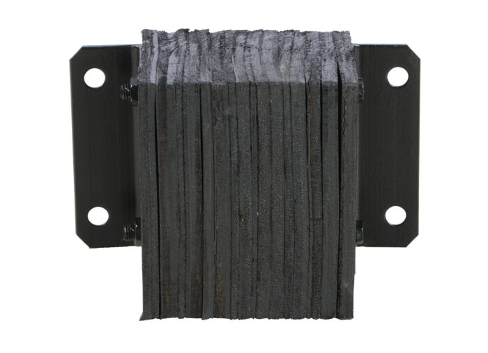 Vestil Laminated Rubber Dock Bumper 10 In. x 12 In. x 6 In. Black 1012-6 - Image 3