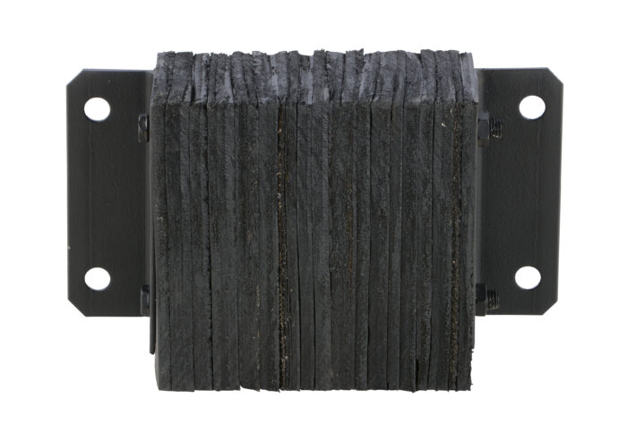 Vestil Laminated Rubber Dock Bumper 10 In. x 14 In. x 4-1/2 In. Black 1014-4.5 - Image 3