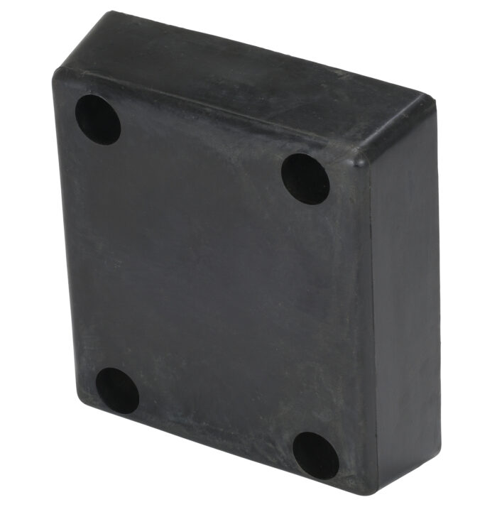 Vestil Rubber Molded Bumper 12-13/16 In. x 11-13/16 In. x 3-7/8 In. Black B-1213-4 - Image 2