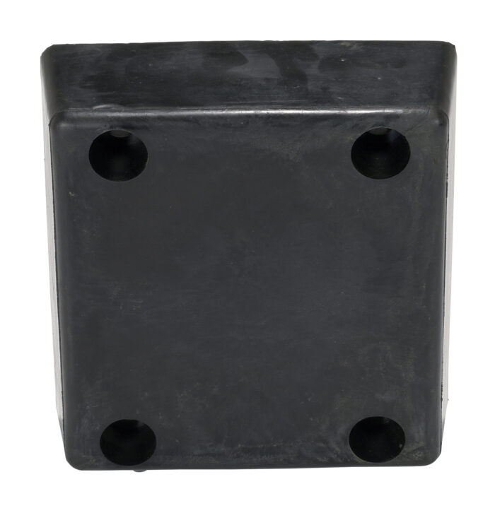 Vestil Rubber Molded Bumper 12-13/16 In. x 11-13/16 In. x 3-7/8 In. Black B-1213-4 - Image 3