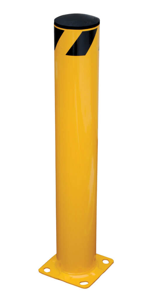 Vestil Steel Pipe Safety Bollard 36 In. x 5-1/2 In. Yellow BOL-36-5.5