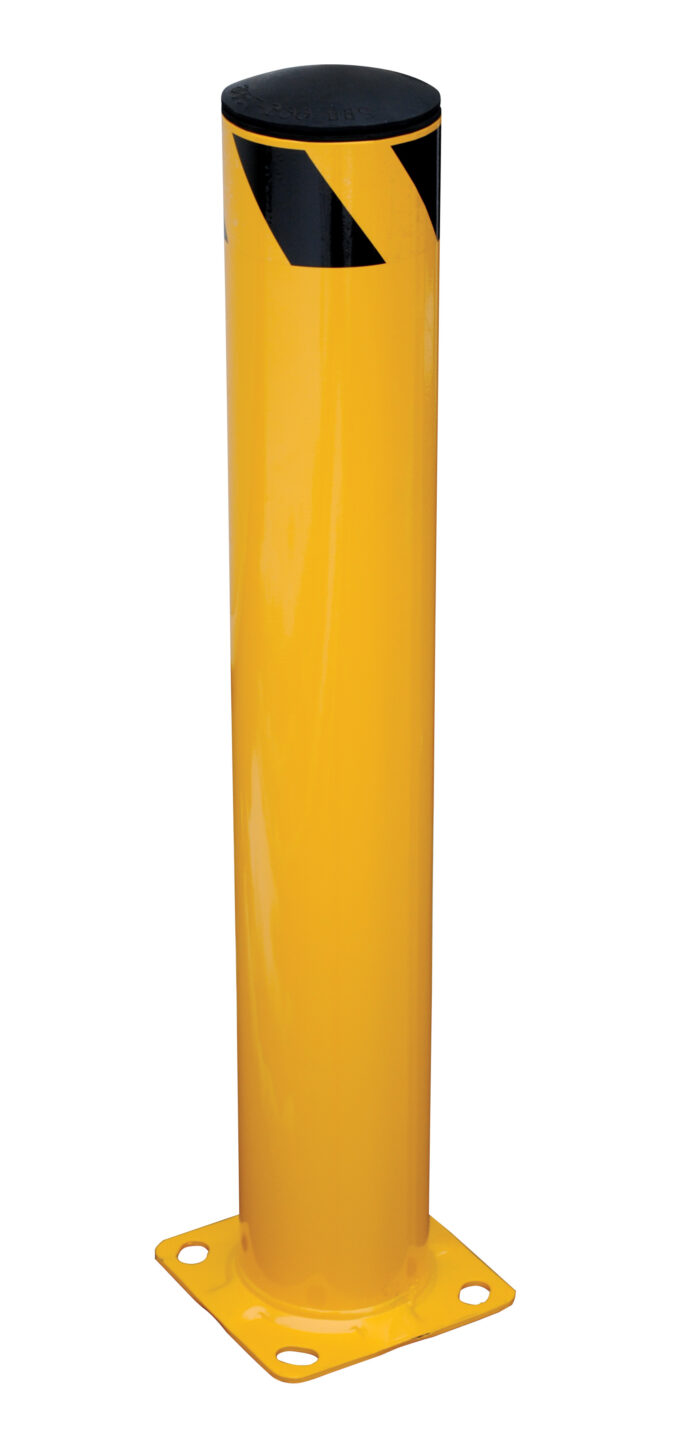 Vestil Steel Pipe Safety Bollard 36 In. x 5-1/2 In. Yellow BOL-36-5.5 - Image 2