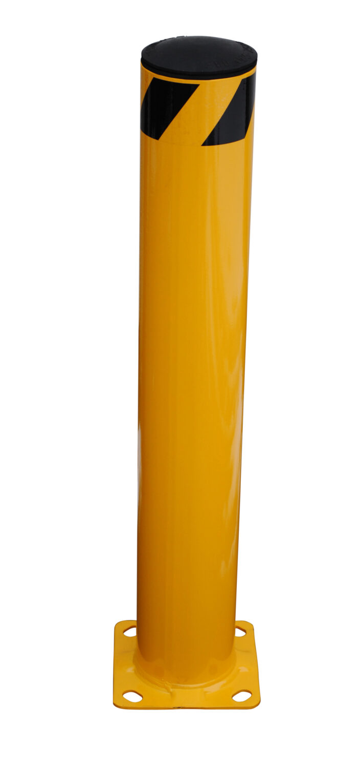 Vestil Steel Pipe Safety Bollard 36 In. x 5-1/2 In. Yellow BOL-36-5.5 - Image 3