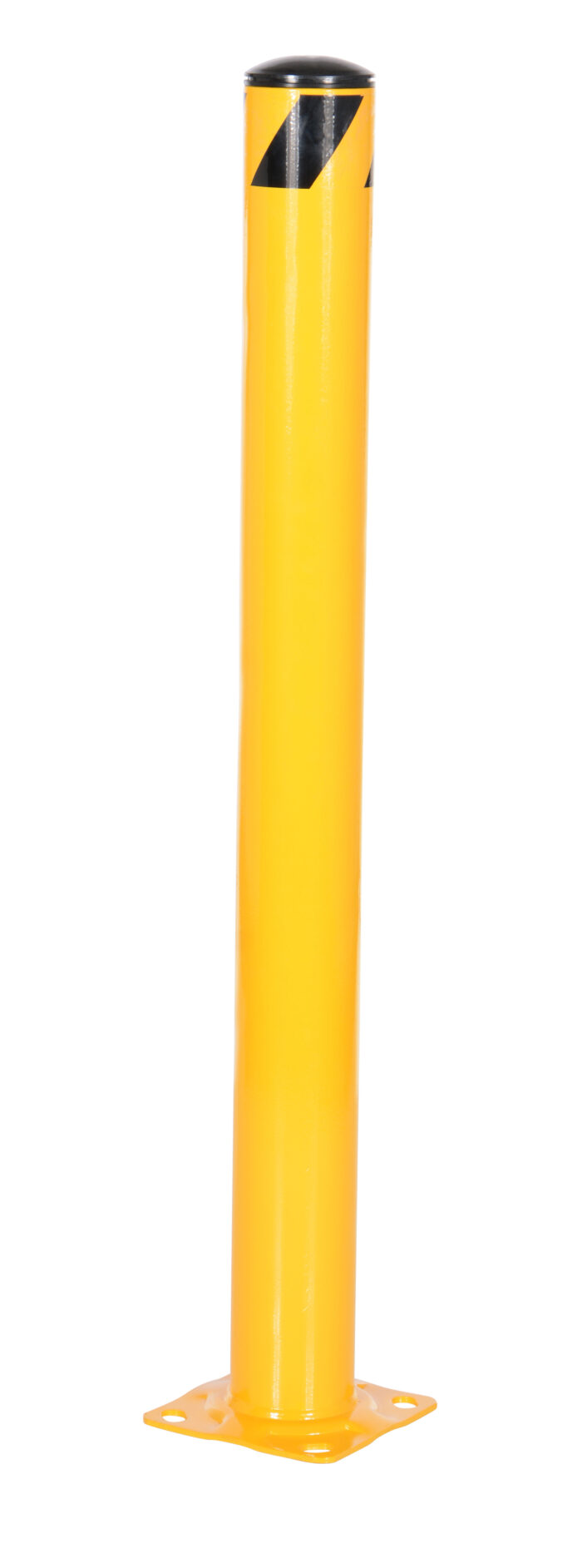 Vestil Steel Pipe Safety Bollard 42 In. x 4-1/2 In. Yellow BOL-42-4.5