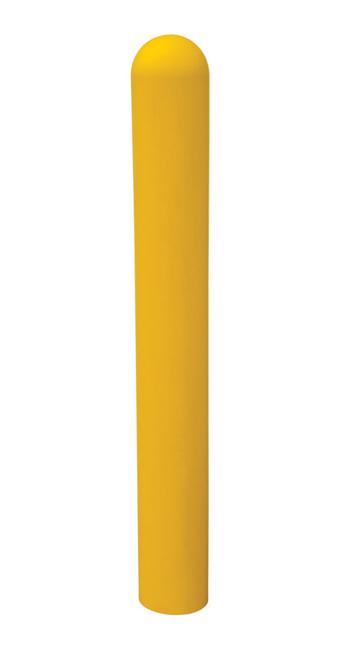 Vestil Low Density Polyethylene Bollard Post Cover 48 In. x 8-1/2 In. Yellow BPC-48-8.5