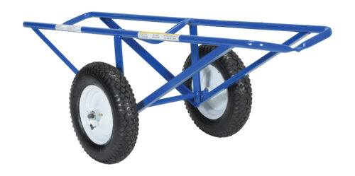 Vestil Portable Carpet Dolly with Pneumatic Wheels 61 In. x 26 In. x 20 In. 500 Lb. Capacity Blue CARPET-45