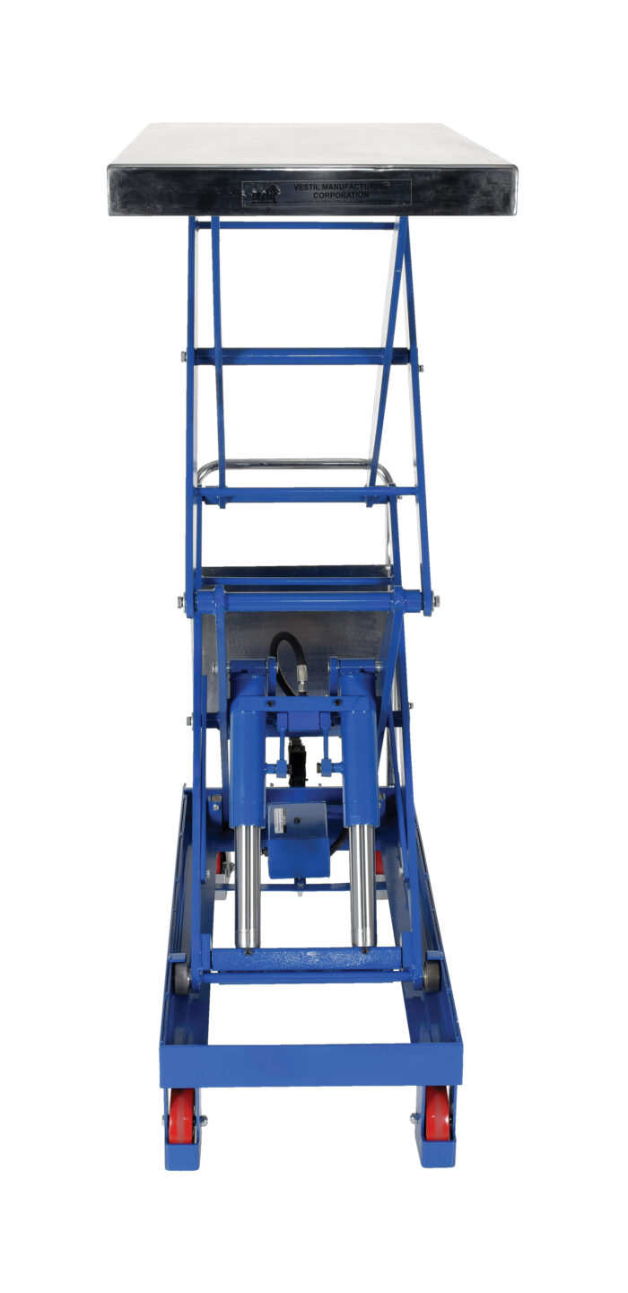 Vestil Steel Hydraulic Elevating Cart 47-1/2 In. x 24 In. 1500 Lb. Capacity Blue CART-1500-D-TS - Image 3